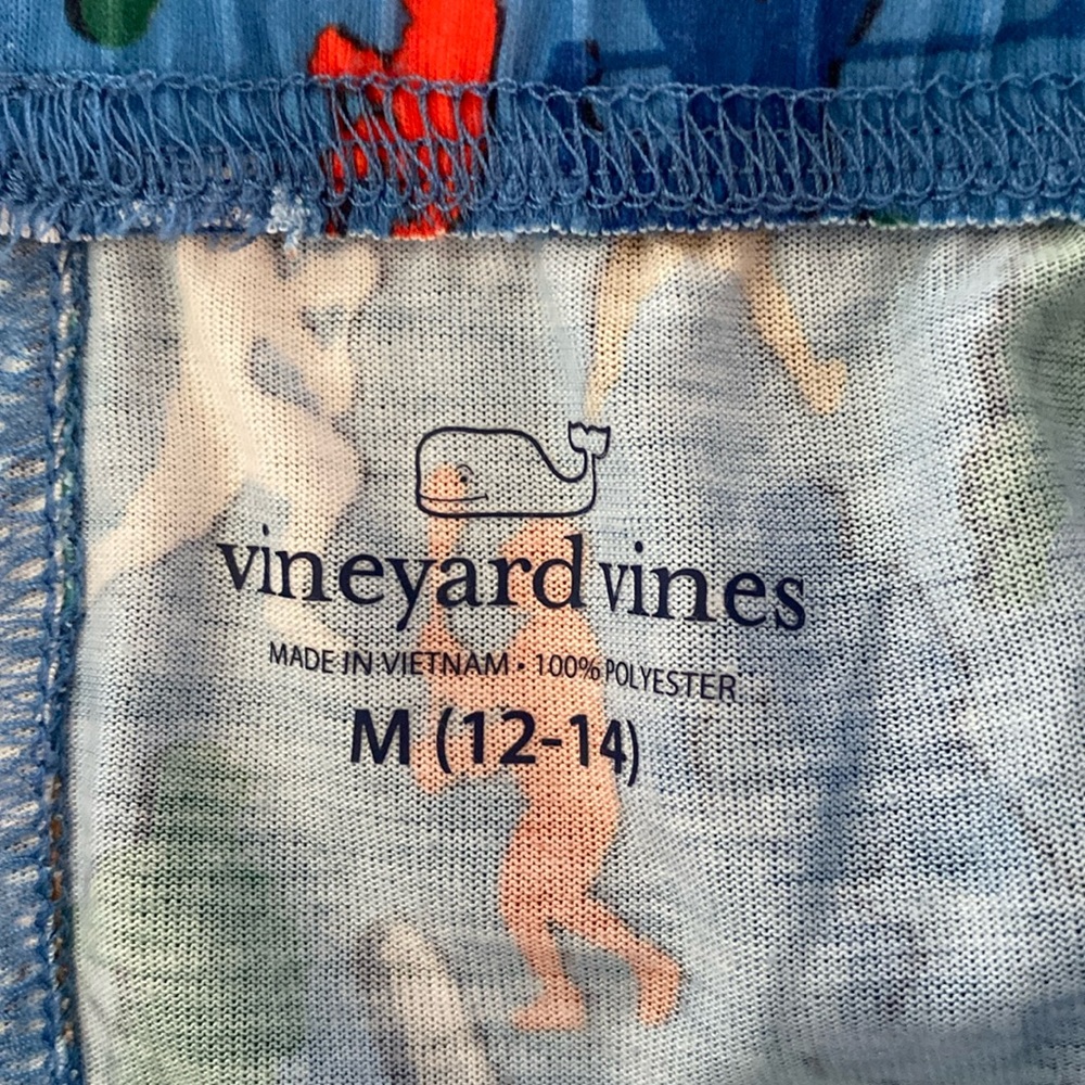 Vineyard Vines kid knit pajama pants, lacrosse, size M, very gently used - Picture 4 of 5